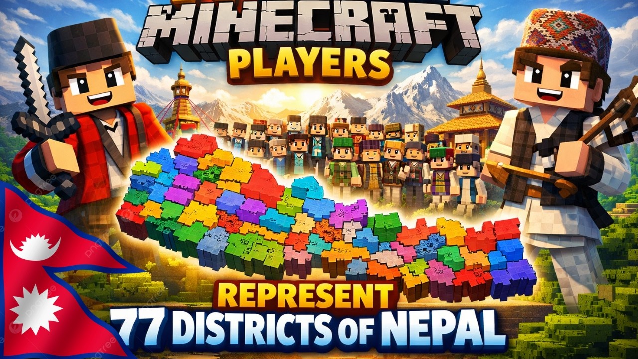 I Gathered 77 Minecraft Players From Every District of Nepal