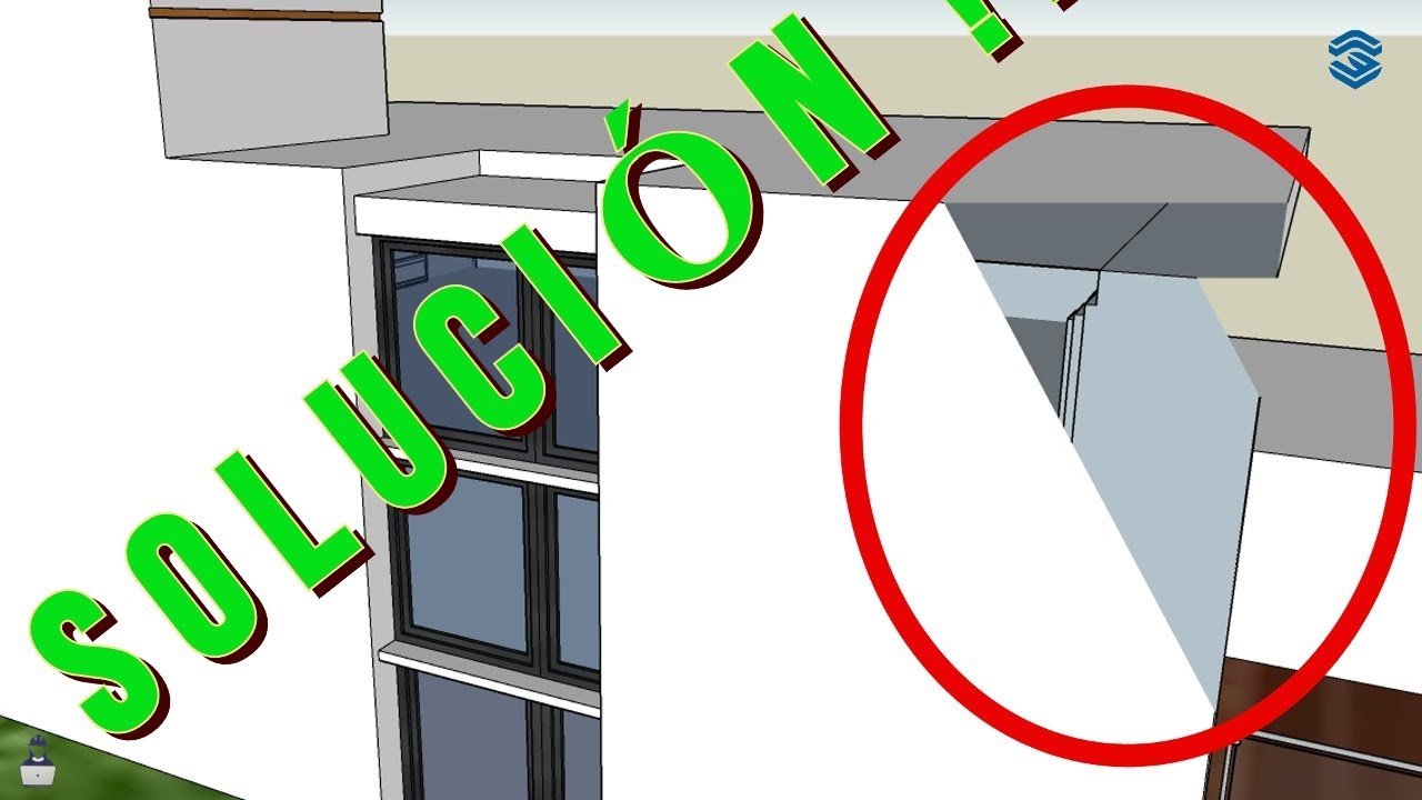 REVELADO... como RESOLVER problema de  RECORTE  (ERROR) o CARAS FALTANTES en SKETCHUP!!