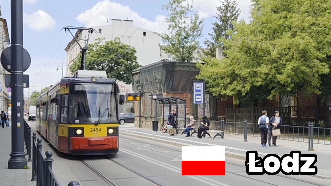 Tram GT6M - ZR in Łodz, Poland