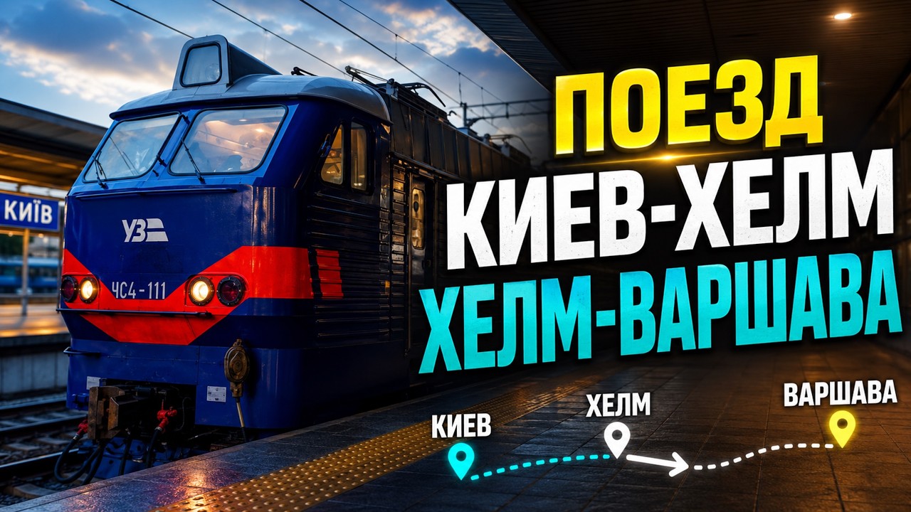 ВЛОГ: ПОЕЗД КИЕВ-ХЕЛМ, ХЕЛМ-ВАРШАВА