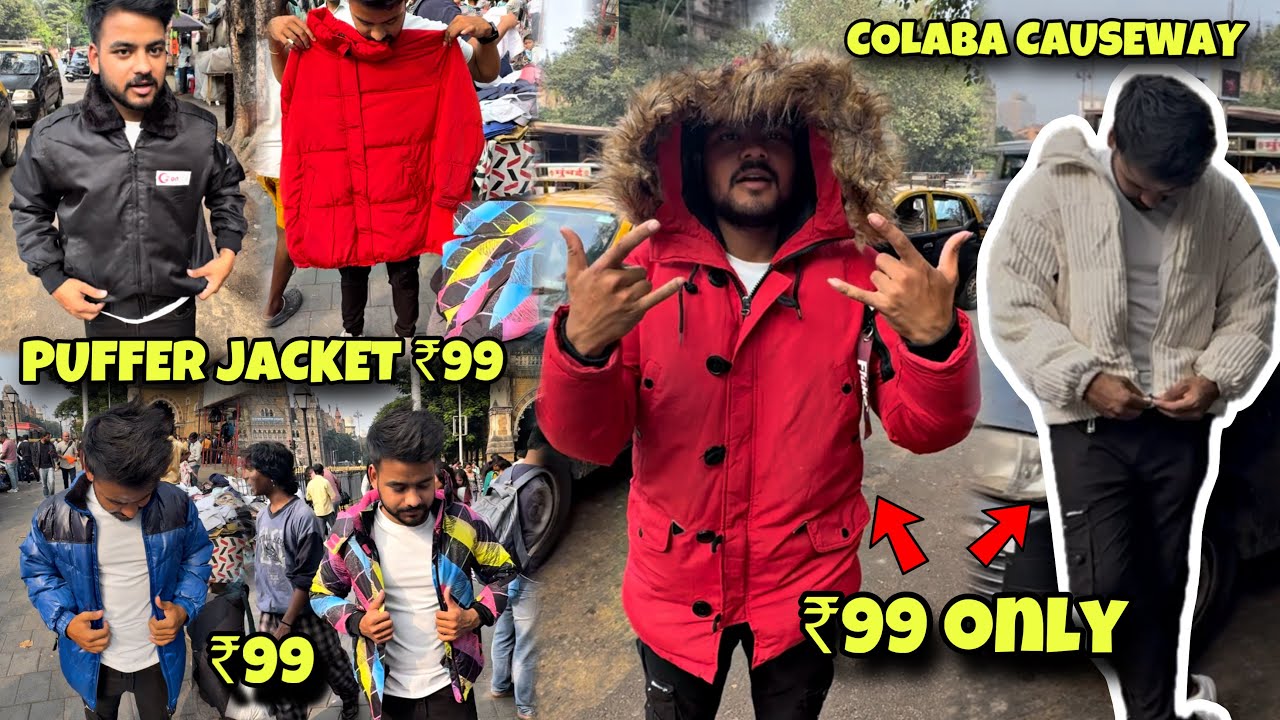 Cheapest Varsity & Puffer Jacket In Mumbai | Starting At ₹199 😱 | Best Place To buy Jacket in Mumbai