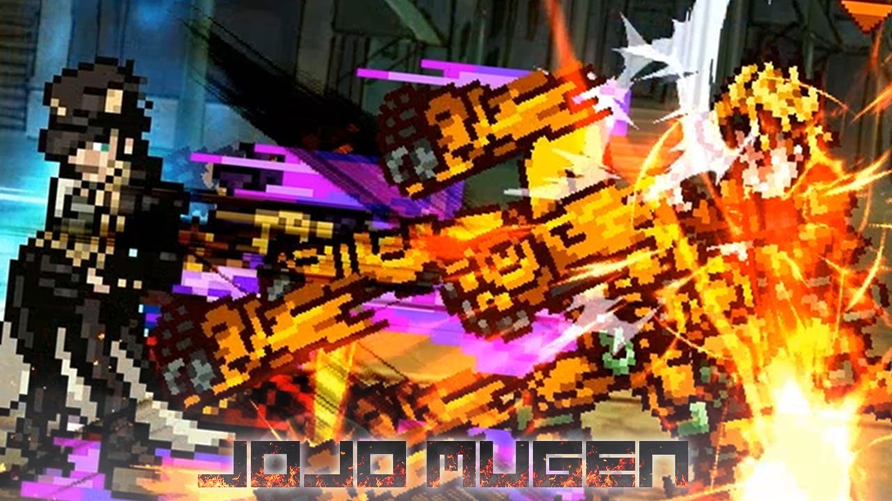 Dio The World vs Jotaro Star Platinum Requiem. Jojo's Bizarre Adventure MUGEN