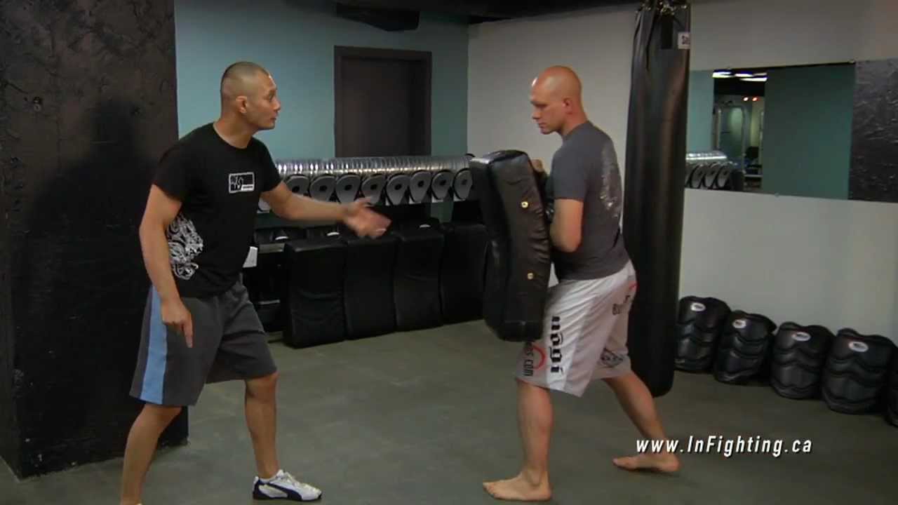 Kickboxing Basics: How to Train the Foot Jab on a Kicking Shield