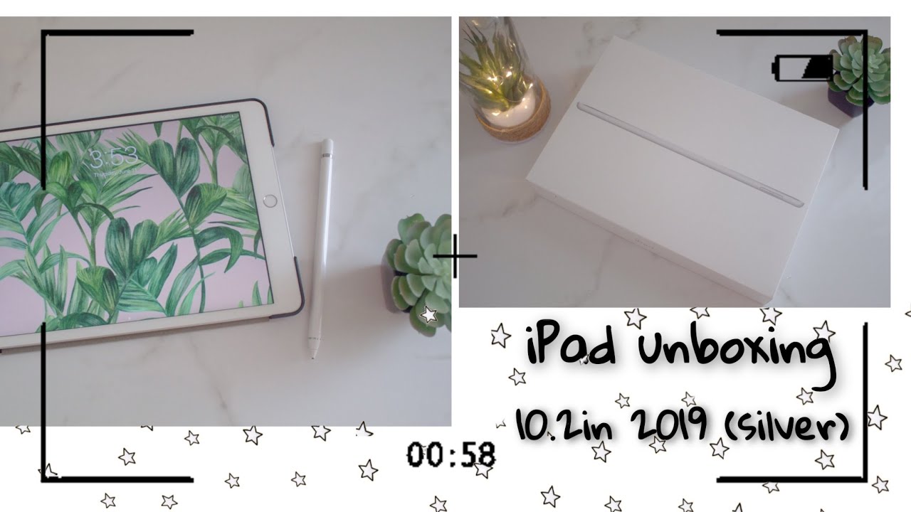 unboxing the new iPad 2019 7th gen (silver) + accessories