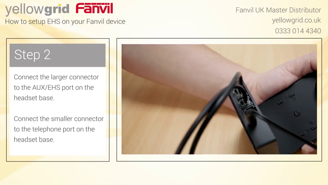 How To Setup EHS On Your Fanvil Device