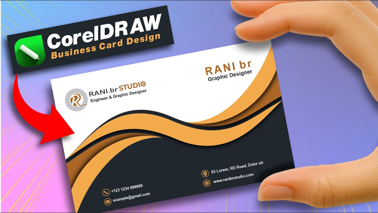 Turn Simple Lines into Jaw-Dropping Business Card in CorelDraw