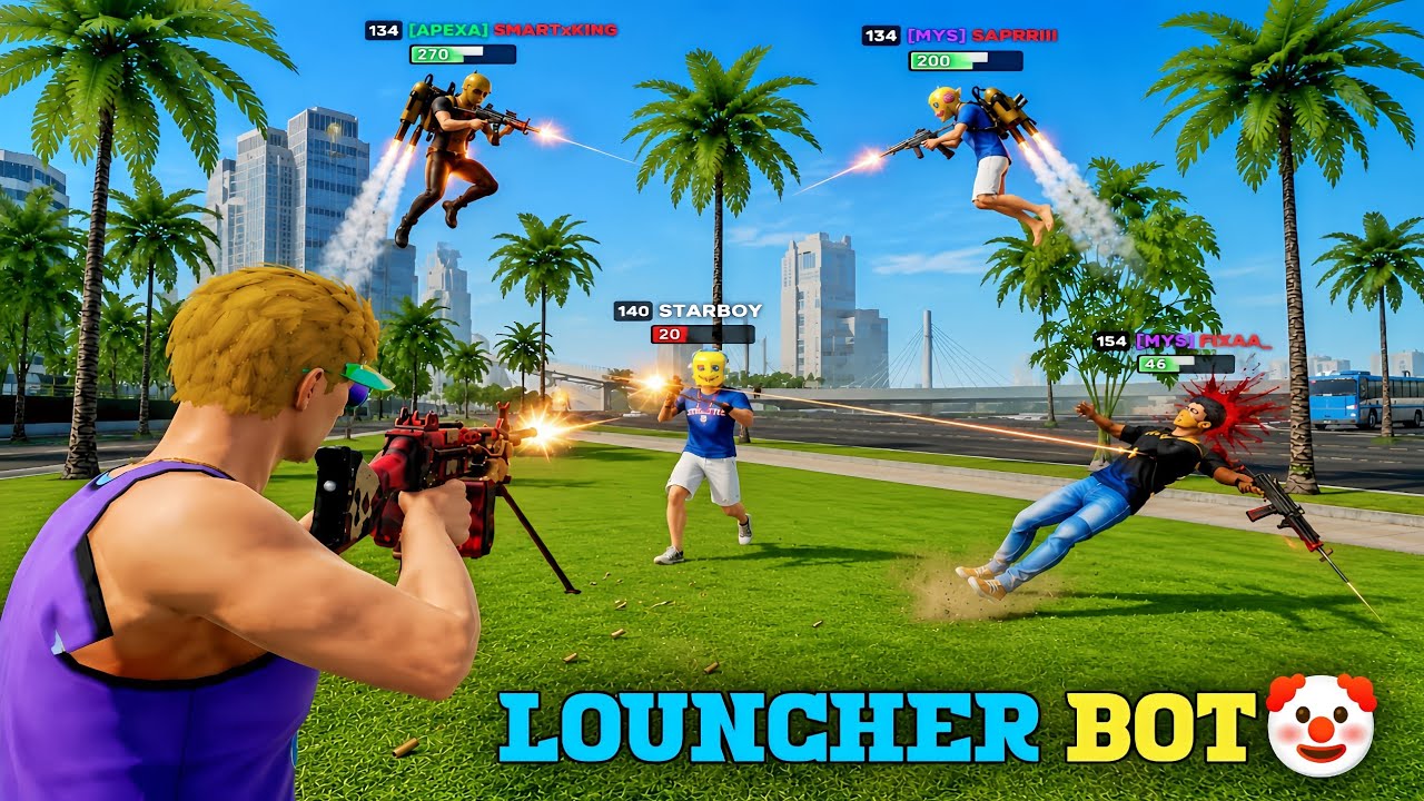 VRSEP VS MYS LAUNCHER BOT GANG 🤡 Part 2 #FlexCity