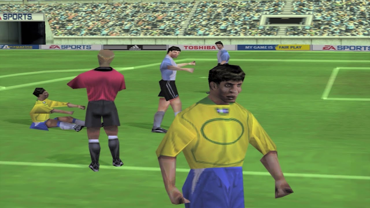 FIFA 2005 - PS1 Gameplay (4K60fps)