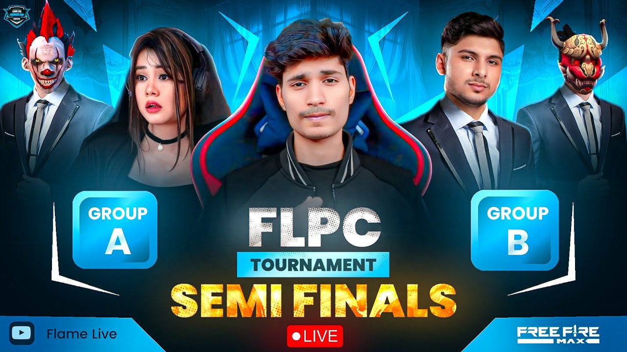 FLPC TOURNAMENT 🏆 SEMI FINALS 🔥 GROUP AxB || FT- NXT, ZM, XT, AYT, LOUD, SE, RE9 @NonstopGaming_