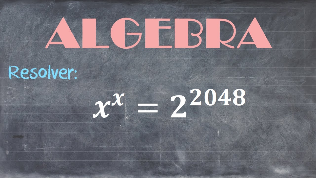 ALGEBRA 26 | Ecuaciones exponenciales