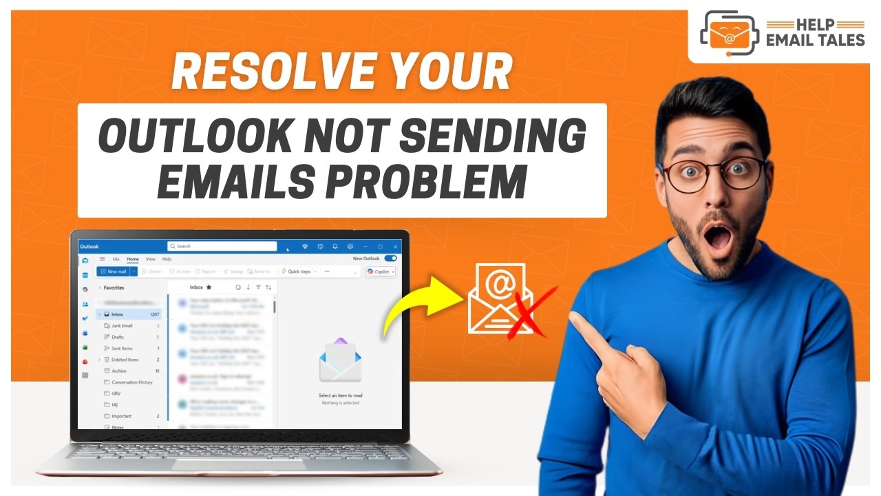 Outlook Not Sending Emails but Receiving - How to Fix? | Help Email Tales