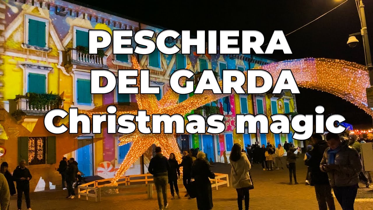 🎄 Christmas Magic in Peschiera del Garda 2026 🇮🇹 | Festive Winter Walk on Lake Garda HD