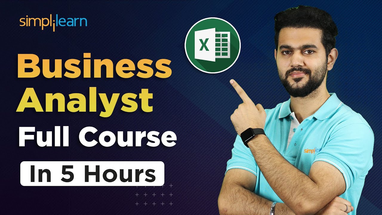 EXCEL For Business Analysis Full Course | Business Analysis Course | Excel Full Course | Simplilearn