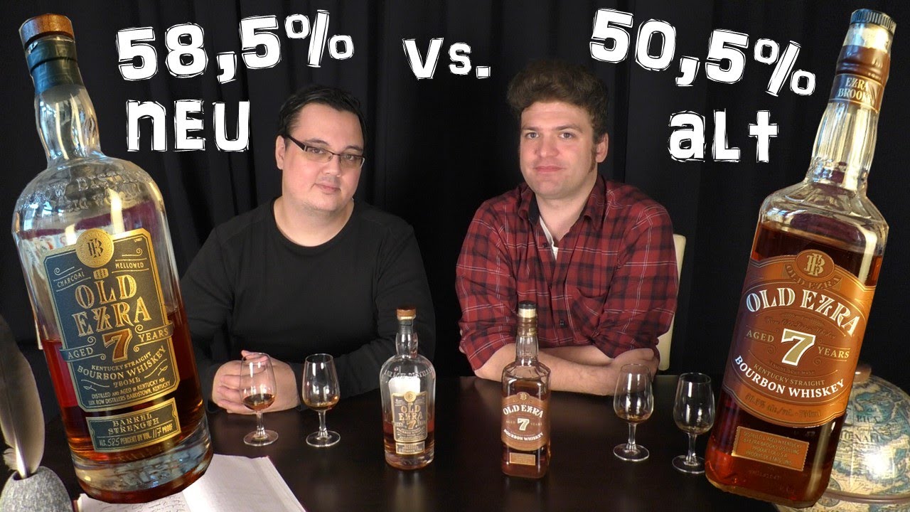 Old Ezra 7 Years: Barrel Strength (58,5%) vs. 101 (50,5%) - Bourbon Whiskey Tasting