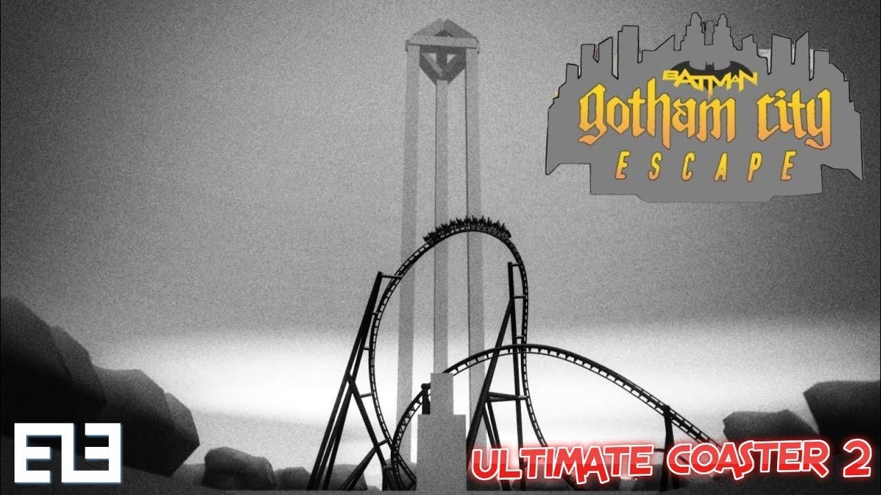 BATMAN: GOTHAM CITY ESCAPE Recreation | Parque Warner Madrid | Ultimate Coaster 2