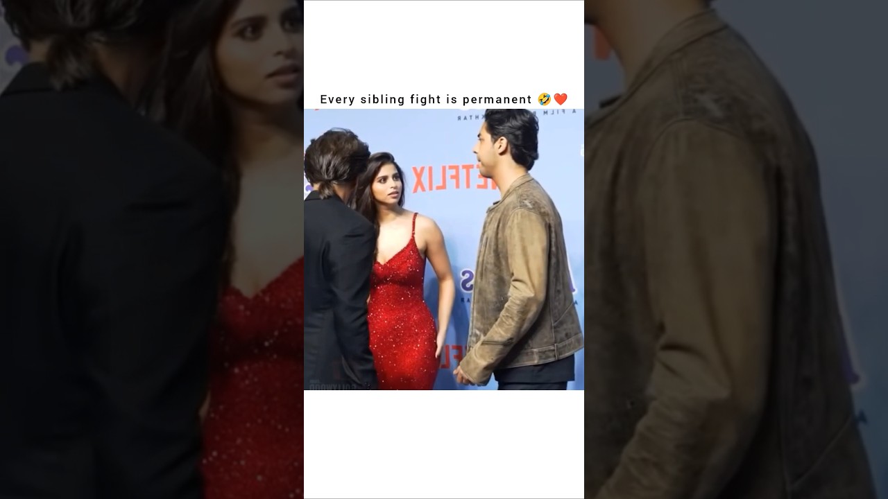 Brother sister fight is permanent 🤣❤️#shorts #sarukhkhan #viralvideo #siblings #love #bollywood