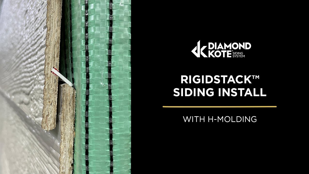 Diamond Kote RigidStack Siding Install with H-Moldings