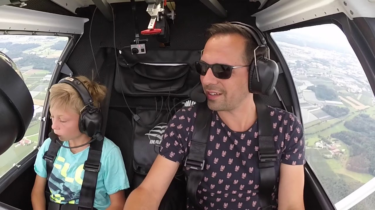 Mit dem Ultraleichtflugzeug (C42) von Friedrichshafen nach Degerfeld