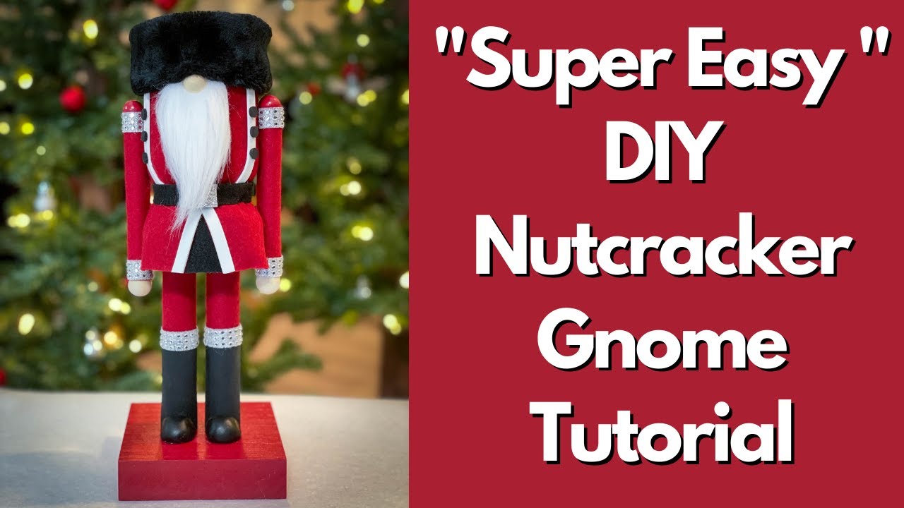 Diy Nutcracker Gnome Tutorial/No Sew Gnome/Christmas Gnome/Easy gnome