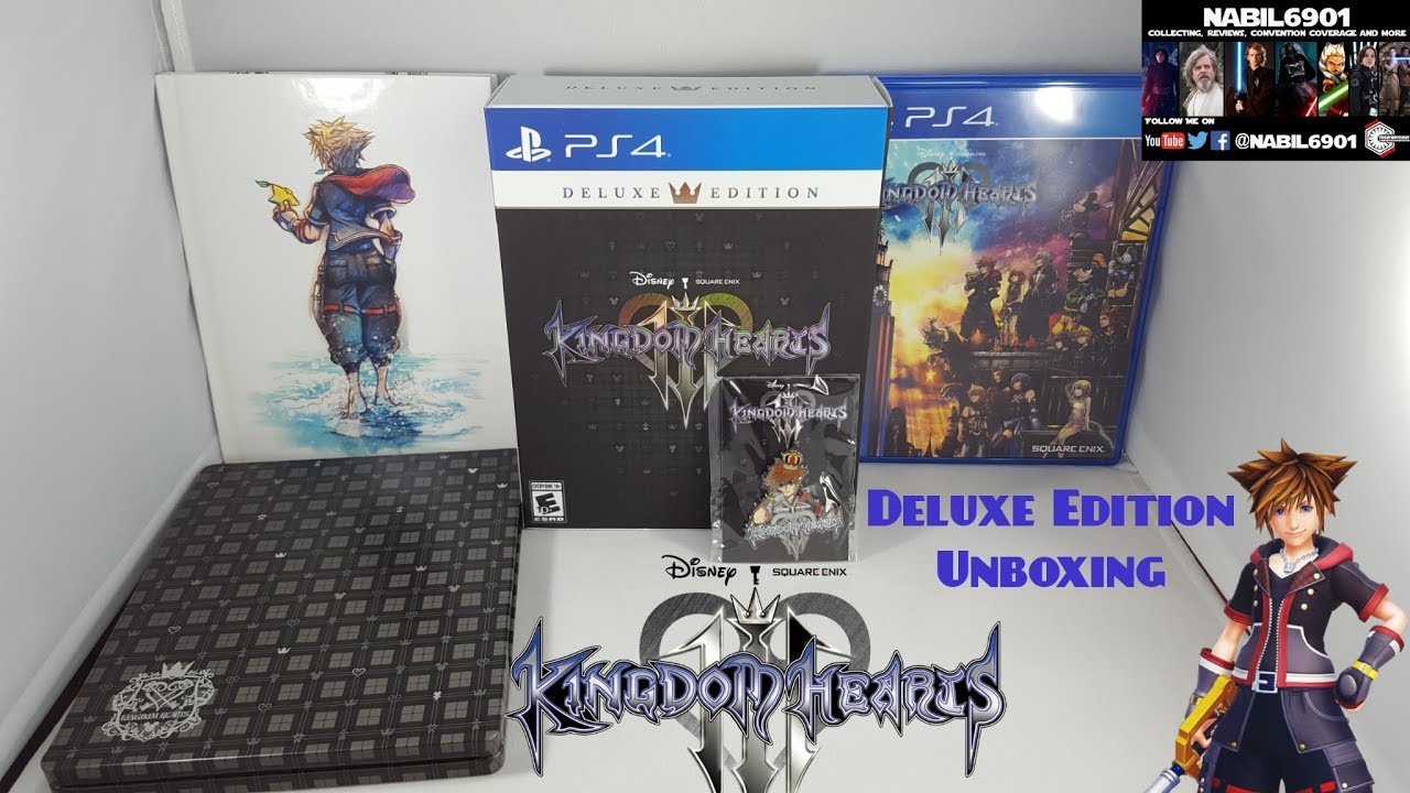 Kingdom Hearts 3 PS4 Deluxe Edition UNBOXING/REVIEW