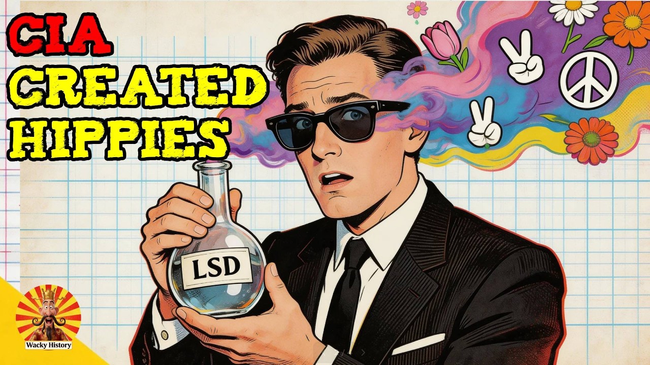How the CIA's LSD Mind Control Experiments Accidentally Created the Hippie Movement.#Wacky History