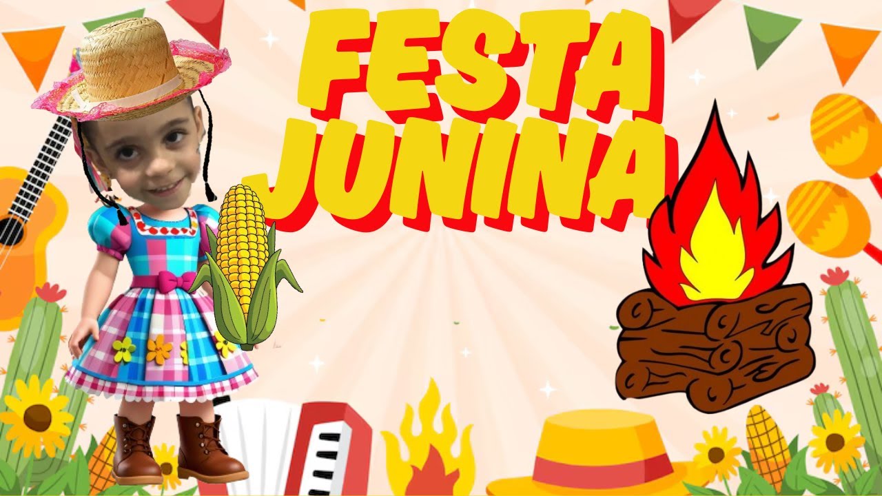 Lavínia Lopes aprontando na festa junina da escola