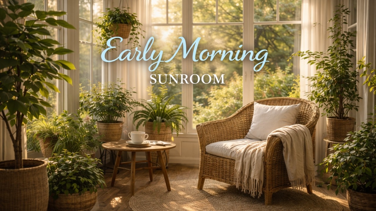 Early Morning Sunroom | Calm Ambience 🌿