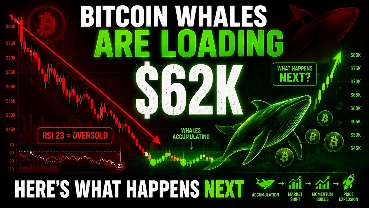 Bitcoin at $62K: The Whale Accumulation Setup Nobody Sees