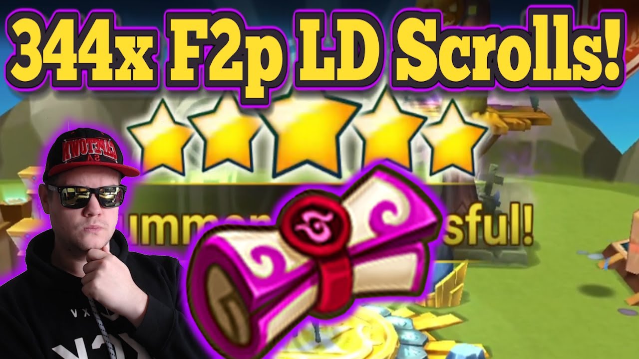 344 F2p LD Scrolls, Saved For Over 2 Years! For HOWMANY LD5s?! - Summoners War