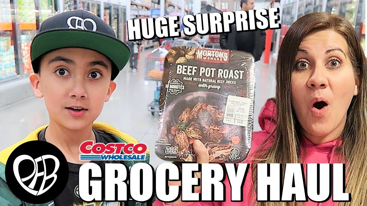 MASSIVE COSTCO GROCERY HAUL with HUGE SURPRISE | NEW COSTCO SHOPPING HACK
