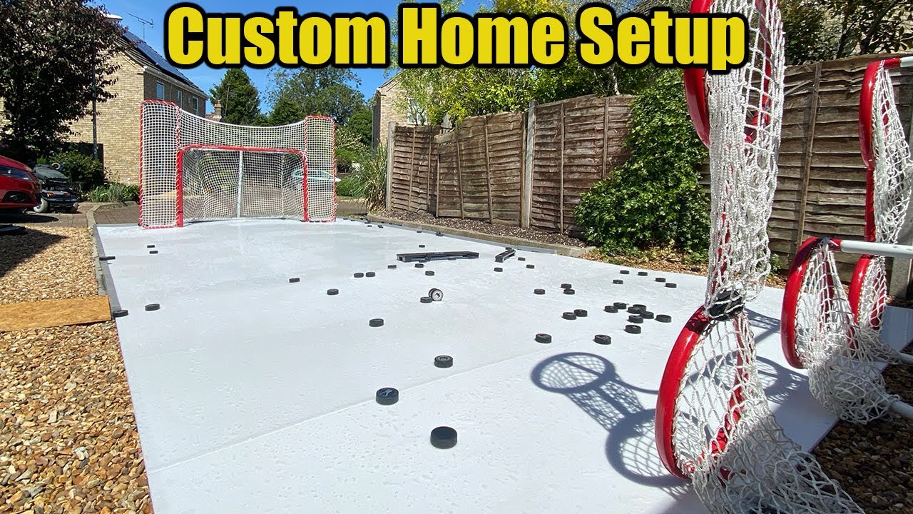 My Custom Home Hockey Setup 2020 - Glice Prototype skateable tiles
