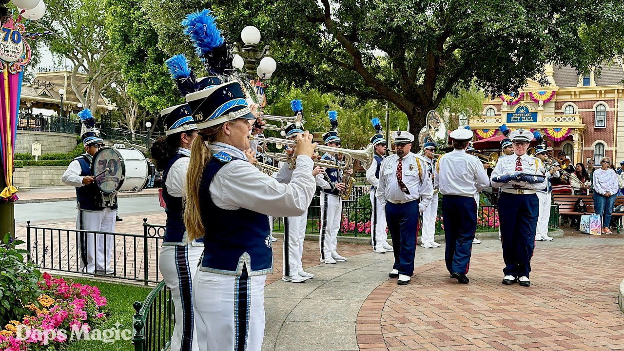 2025 Armed Forces Day Patriotic Flag Retreat at Disneyland   4K