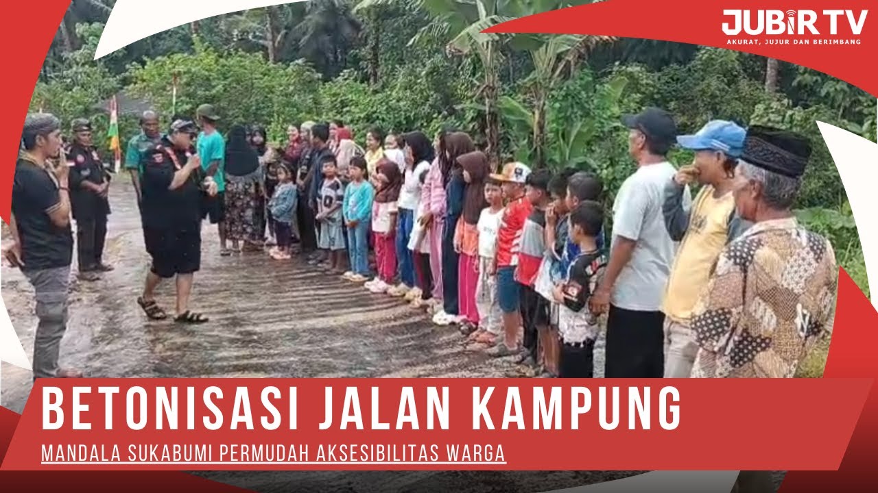 Betonisasi Jalan Kampung Mandala Sukabumi Permudah Aksesibilitas Warga