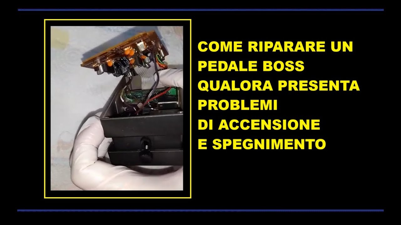 Pedale Distorsore BOSS - Come Riparare il Pulsante (FAI DA TE)