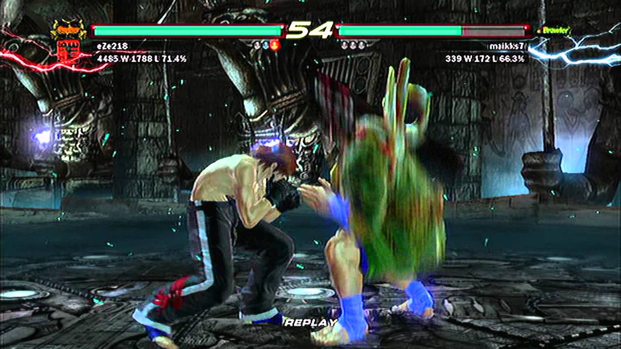 Tekken 6 : eZe218 (Hwoarang) v. Ganryu