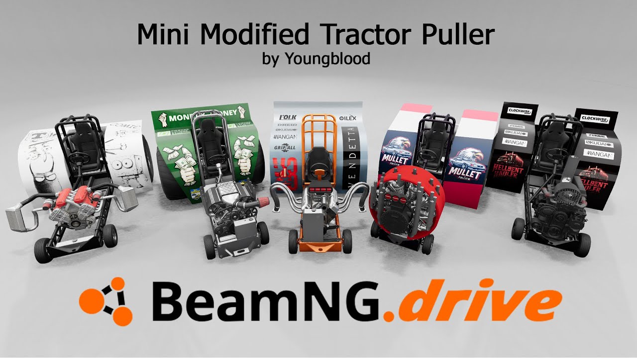 Beamng Mini Modified Tractor Puller Mod Release v1.0