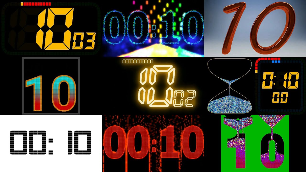 Countdown 10 to 0 Numbers Selection of my Videos