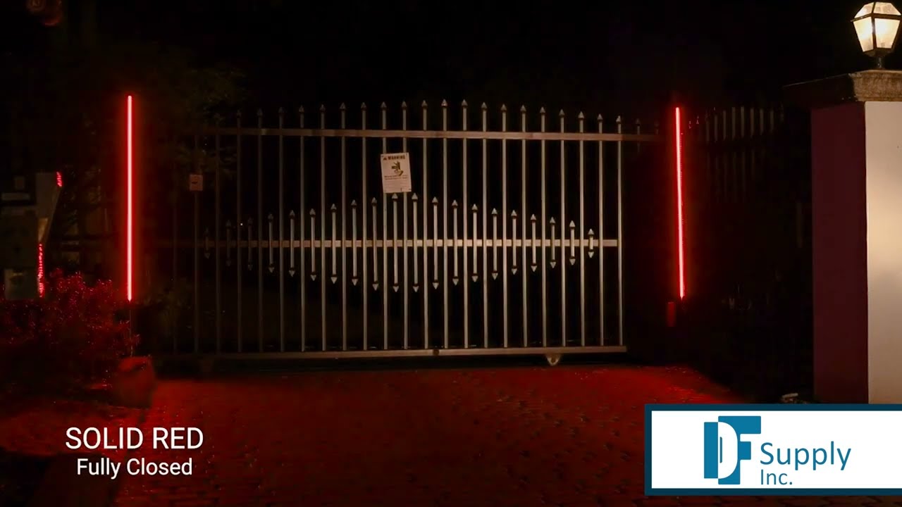 GateArms+ LED Safety Light Systems For Automatic Slide Gates - Product Demonstration