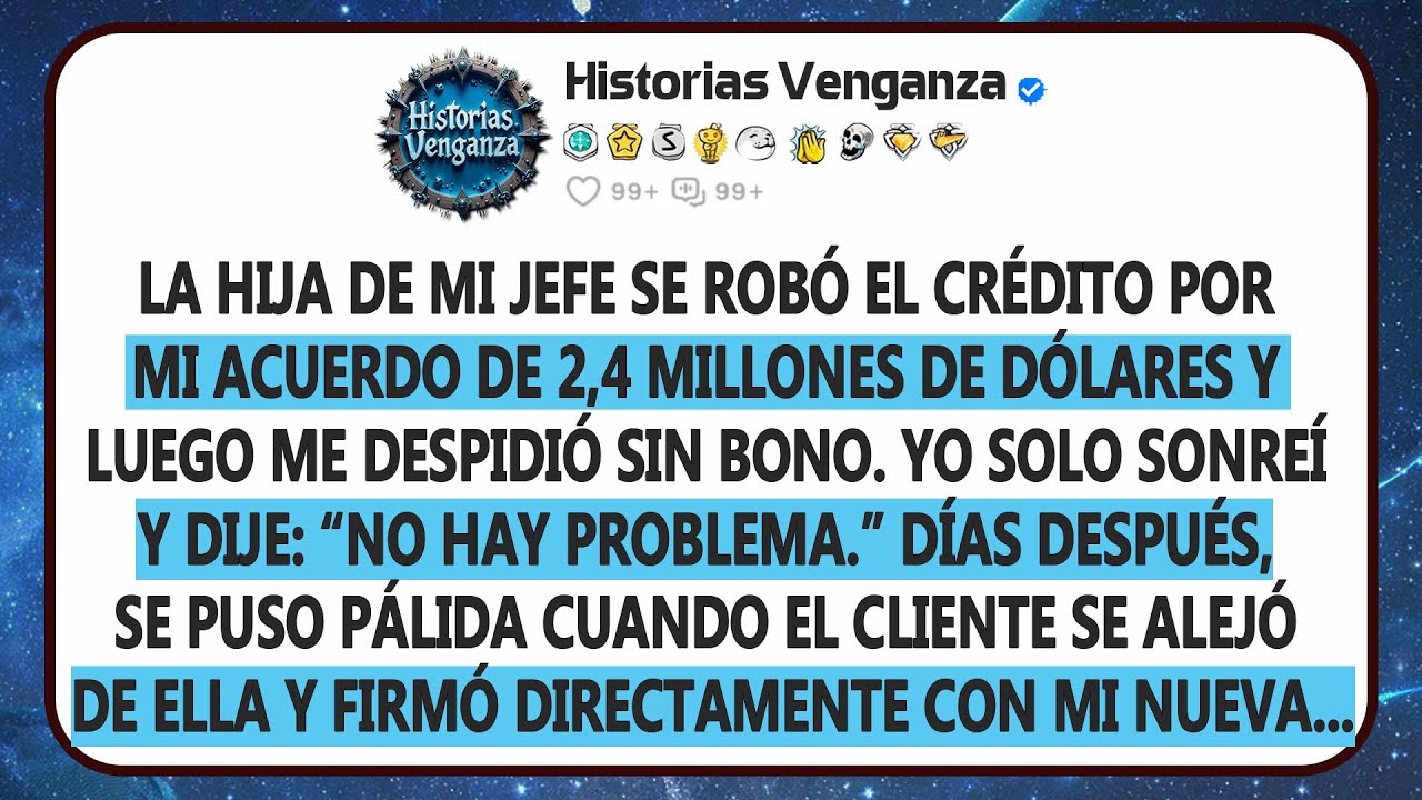 Cerré un trato de $2.4M solo y luego la hija de mi jefe se robó el mérito y me despidió. Ella nunca