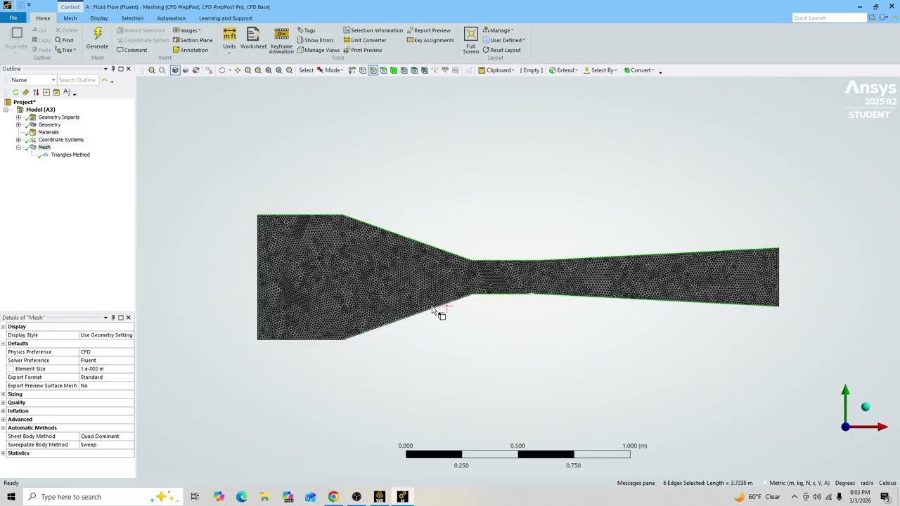 Fundamentals of Aerodynamics: Project 1 - 2D Wind Tunnel Simulation (20Hz)