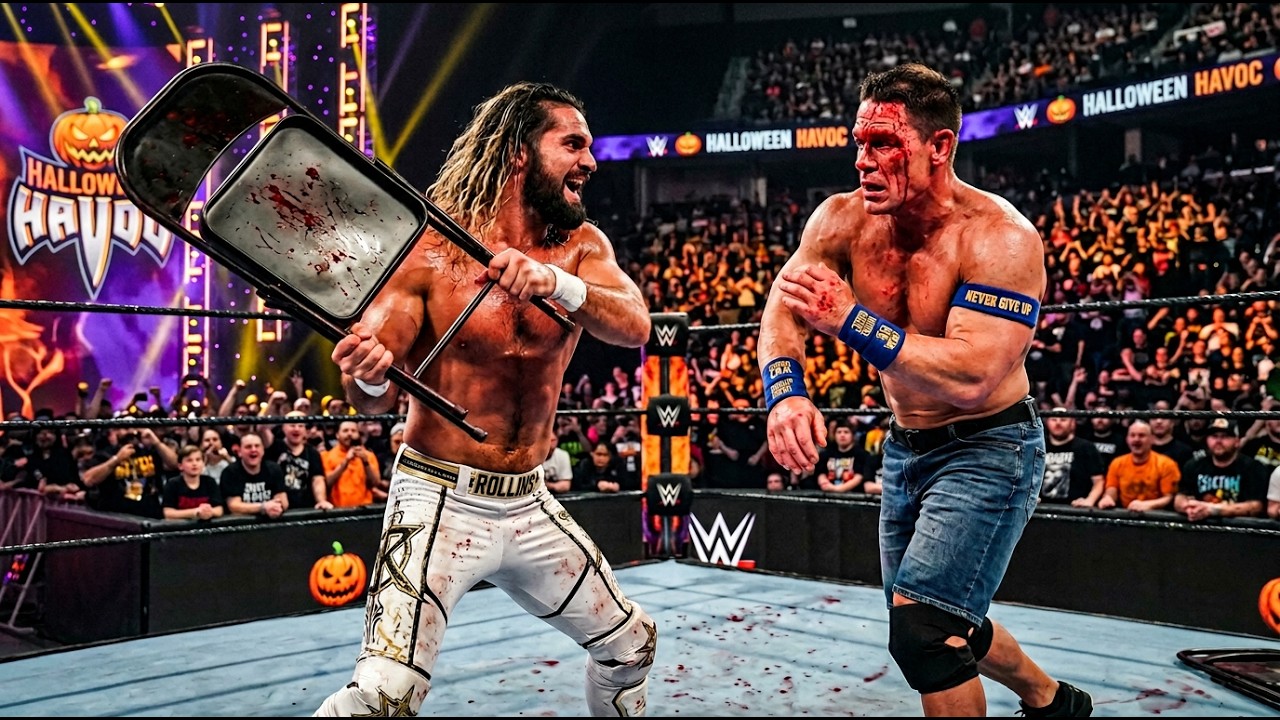 Seth Rollins Betrays John Cena! Brutal Chair Shot at Halloween Havoc! 🔥