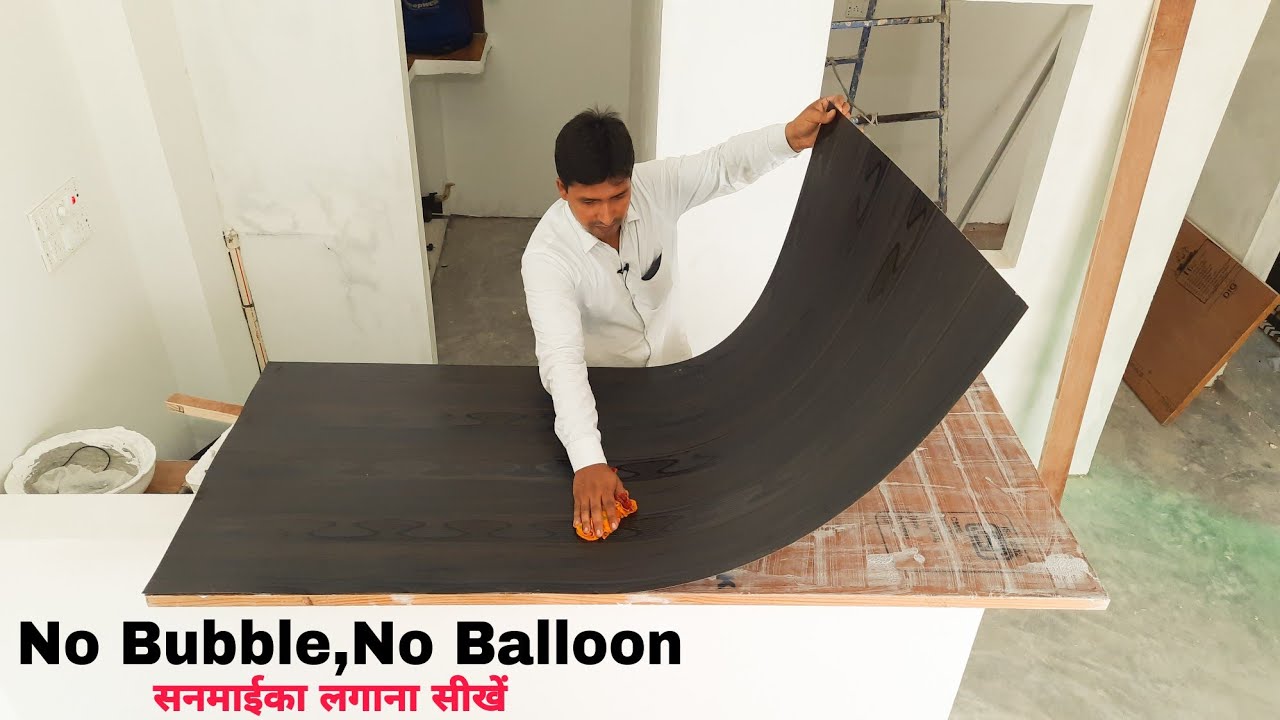No Bubble, No Balloon,Only Fresh !! How to paste laminate on flush door only 4 hours...