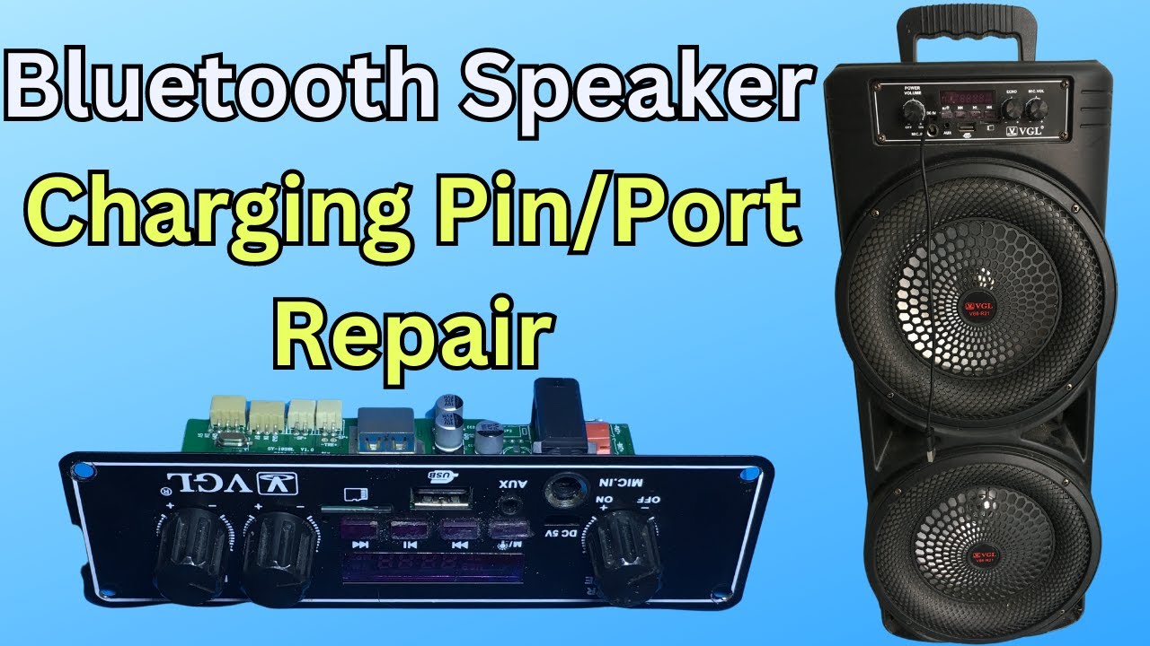 Bluetooth Speaker Charging Pin Repair - Tested