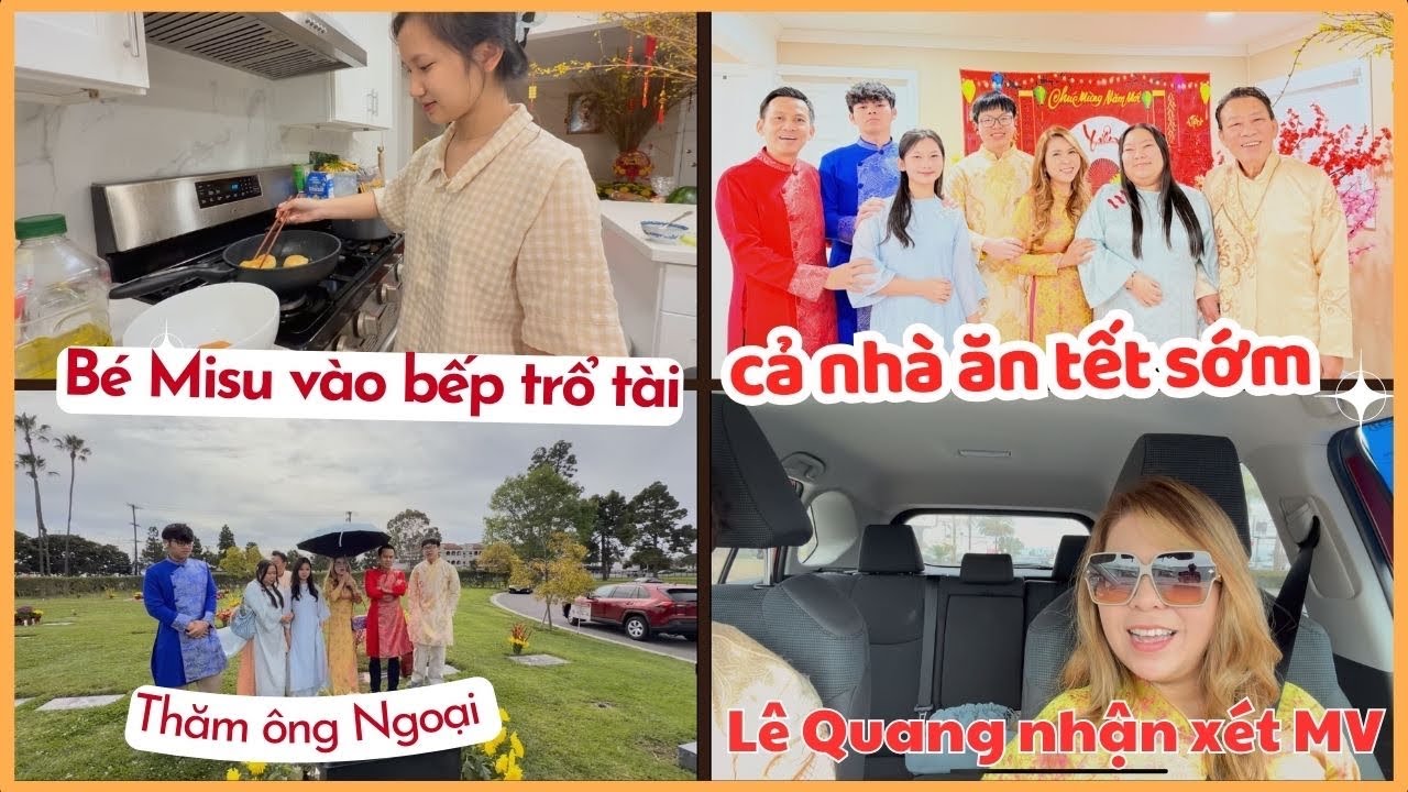 Bé Misu vào bếp làm món gì? - Cả nhà quyết định đón Tết sớm - Lê Quang nhận xét MV mới của 8