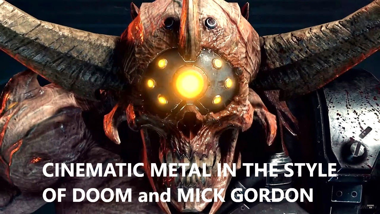 Let's Make Cinematic Metal in the style of DOOM Mick Gordon