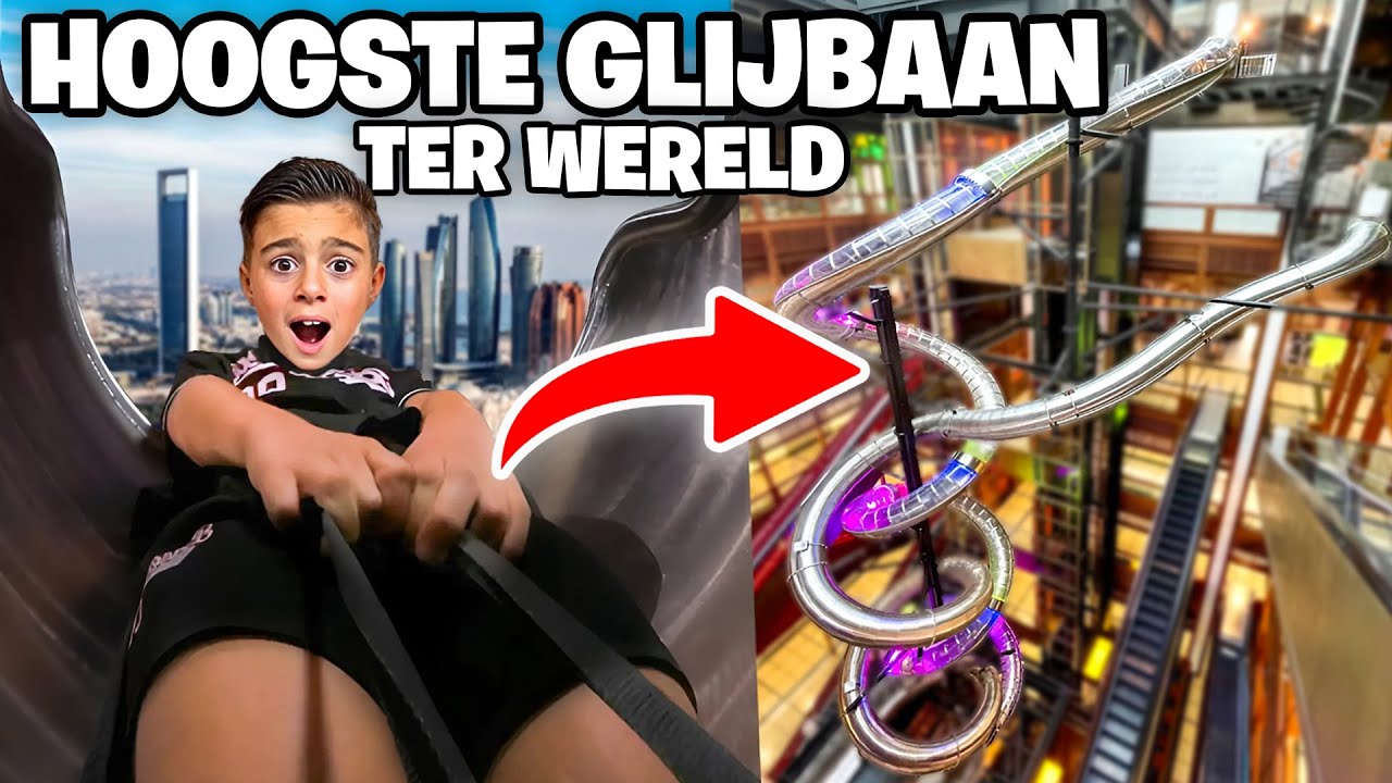 WE ZIJN IN ABU DHABI! GLIJDEN VAN LANGSTE GLIJBAAN TER WERELD! 😱 | #977