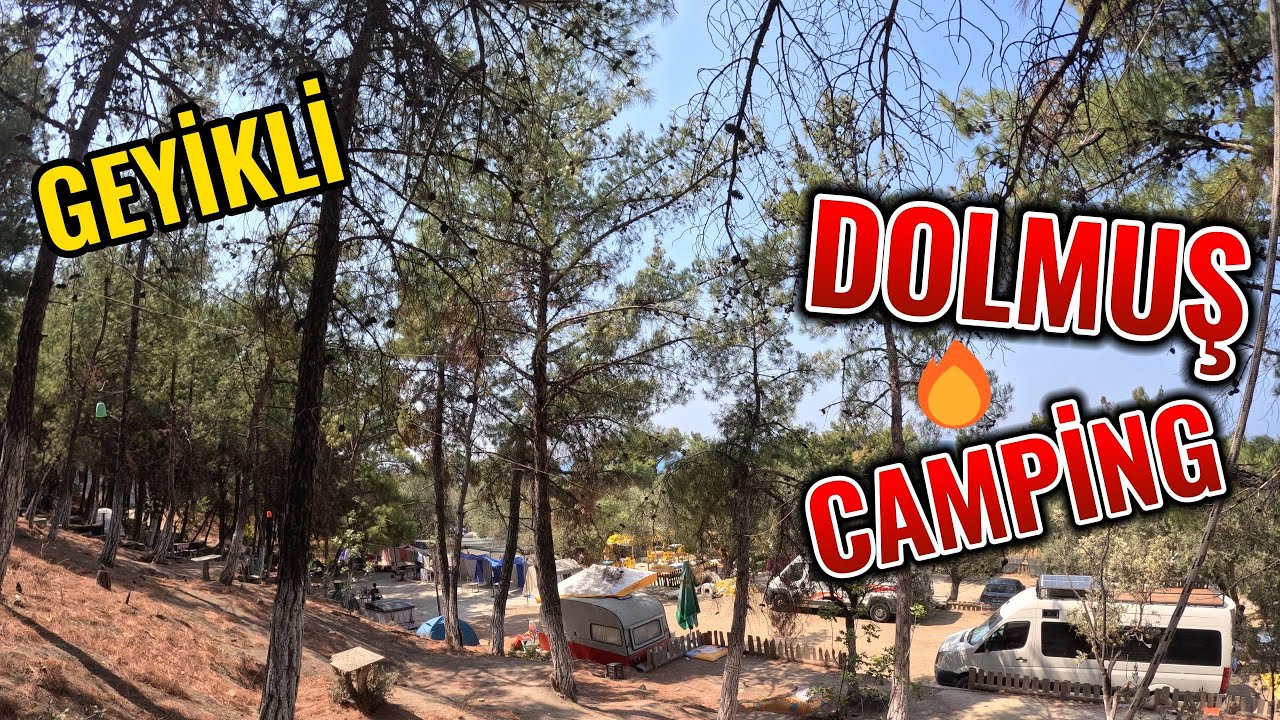 KARAVAN ile EZİNE/GEYİKLİ - DOLMUŞ CAMPİNG -(Uzun tatilimizde zorunlu mola vermek zorunda kaldık)