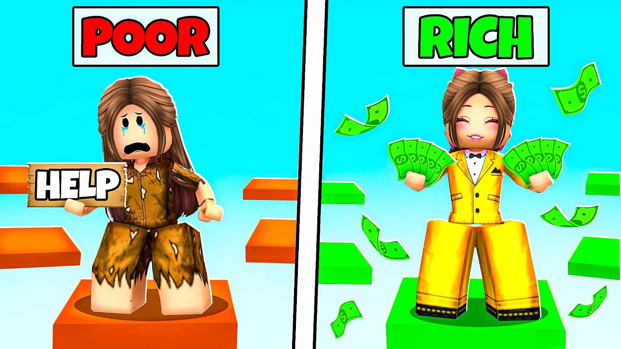 RICH vs POOR Obby in Roblox!