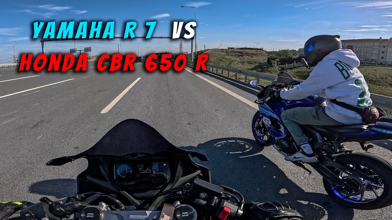 Yamaha R7 vs Honda CBR 650 R