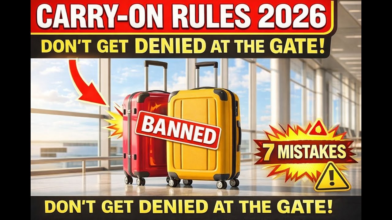 Carry - On Rules 2026: Don’t Get Denied at the Gate (7 Mistakes)